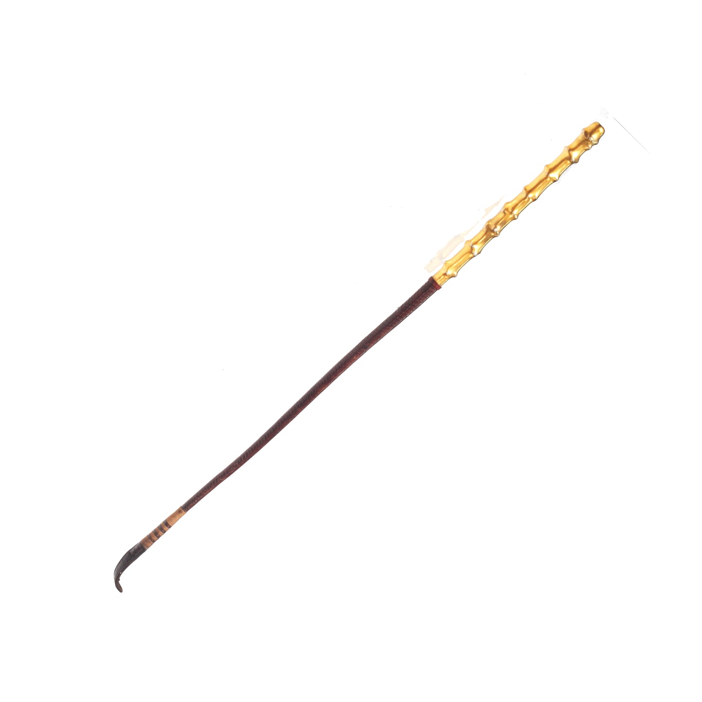 Swaine & Adeney Riding Whip with Silver Gilt "Holly" Handle