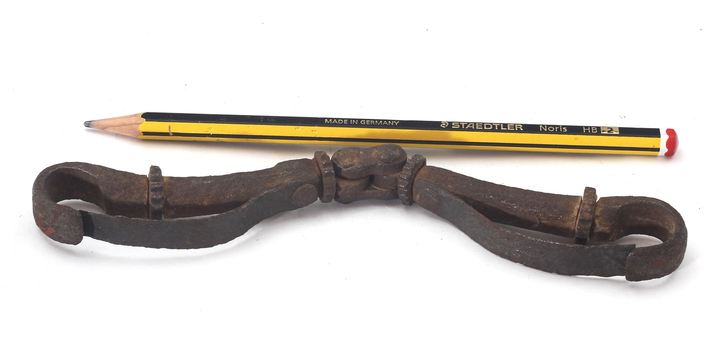 Antique Steel Spring or Butterfly Dray Horse Bit with Rowels