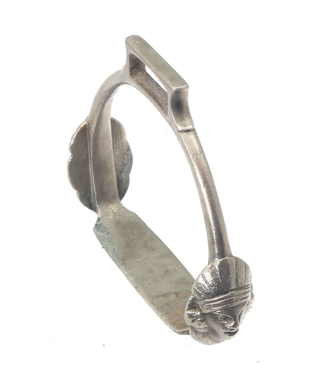Small Brazilian Stirrup with Warrior Masks