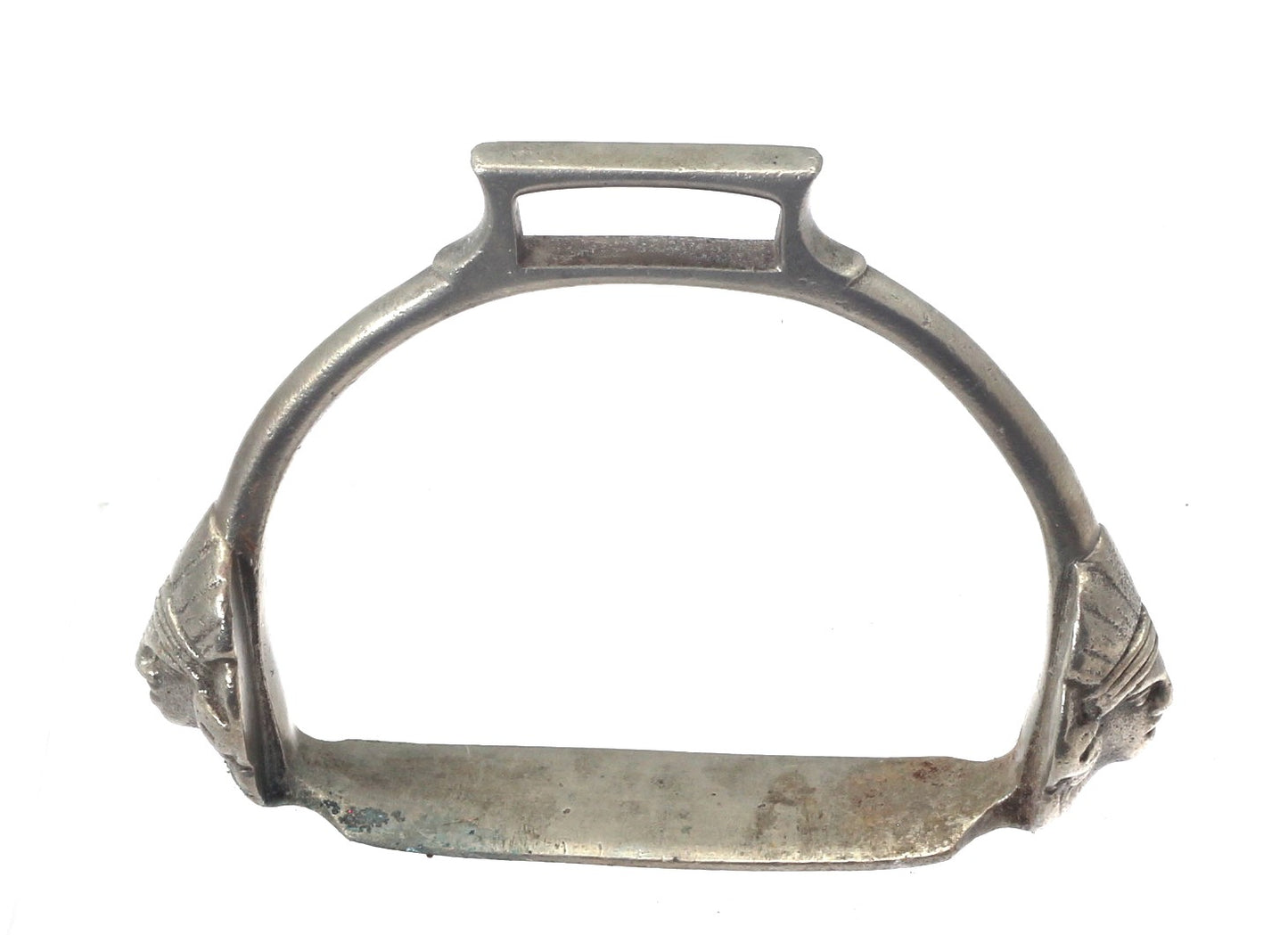 Small Brazilian Stirrup with Warrior Masks