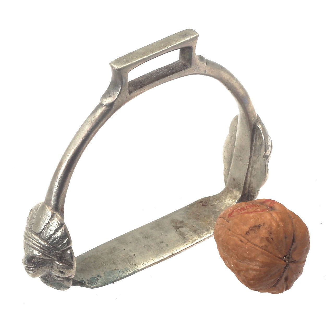 Small Brazilian Stirrup with Warrior Masks