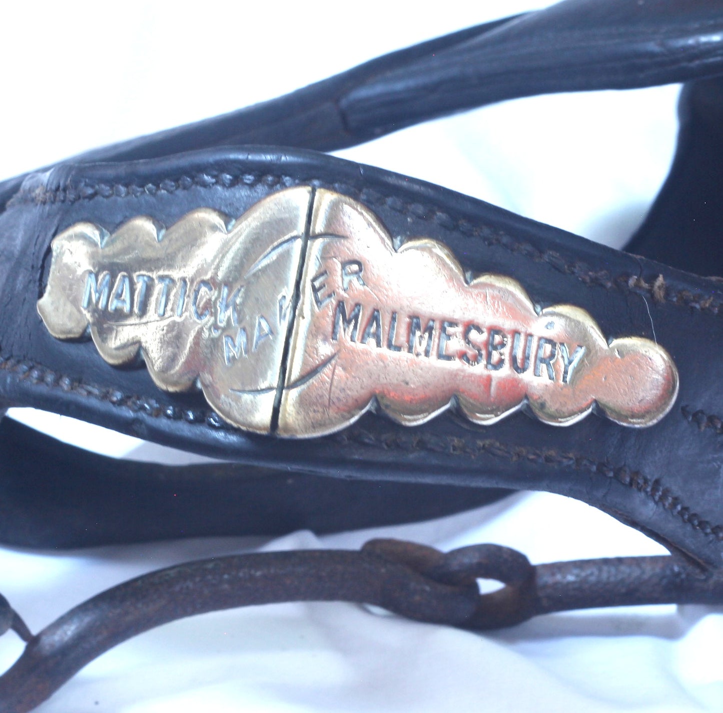 Antique Brass Decorated Brewer's Dray Bridle c.1915