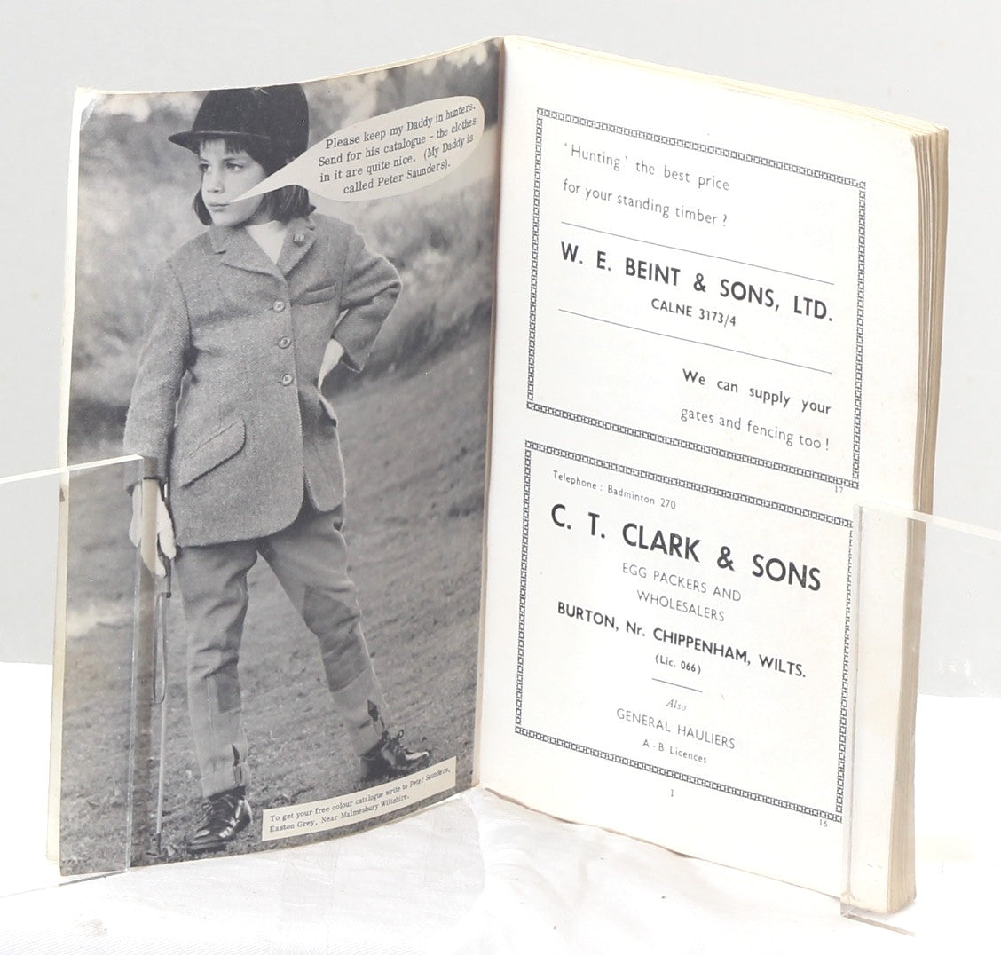 The Duke of Beaufort's Hunt booklet by Ralph Greaves, 1966