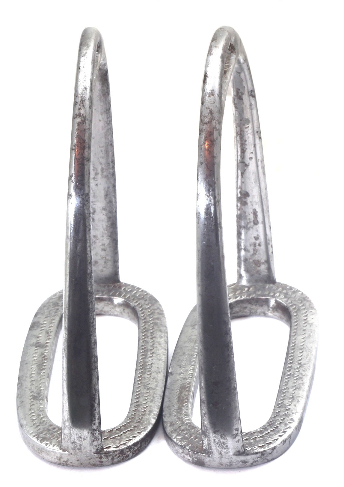 A Pair of Antique Steel Stirrups by Merry of St James