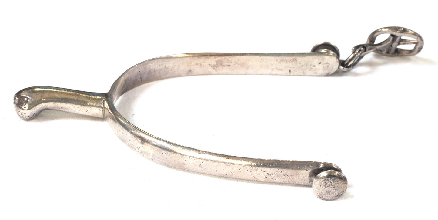 Pair of 1859 Victorian Sterling Silver Riding / Hunting Spurs