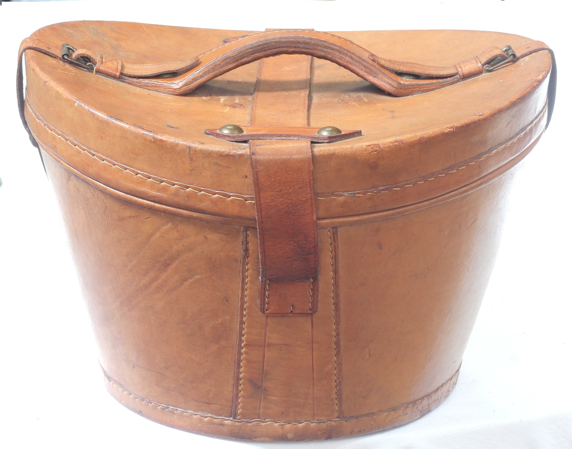 Silk Top Hat Size 7⅛-7¼ in Leather Hat Box