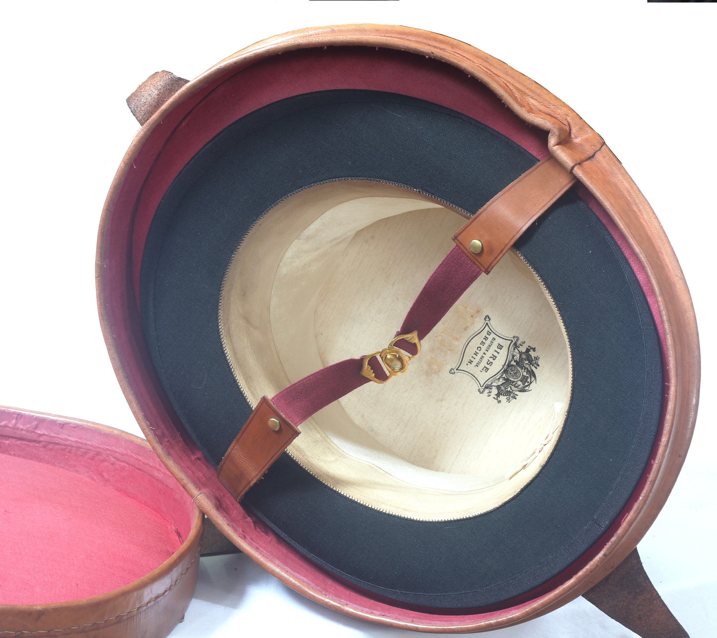 Silk Top Hat Size 7⅛-7¼ in Leather Hat Box