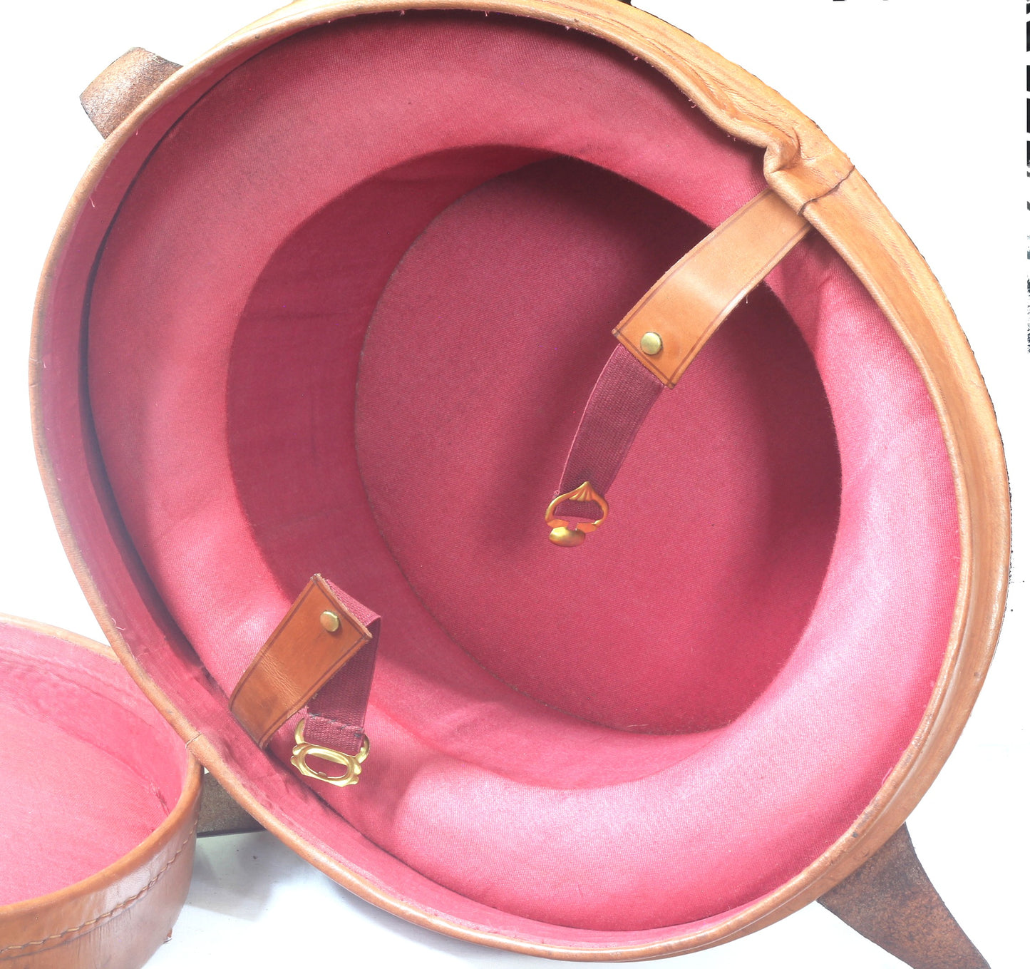 Silk Top Hat Size 7⅛-7¼ in Leather Hat Box
