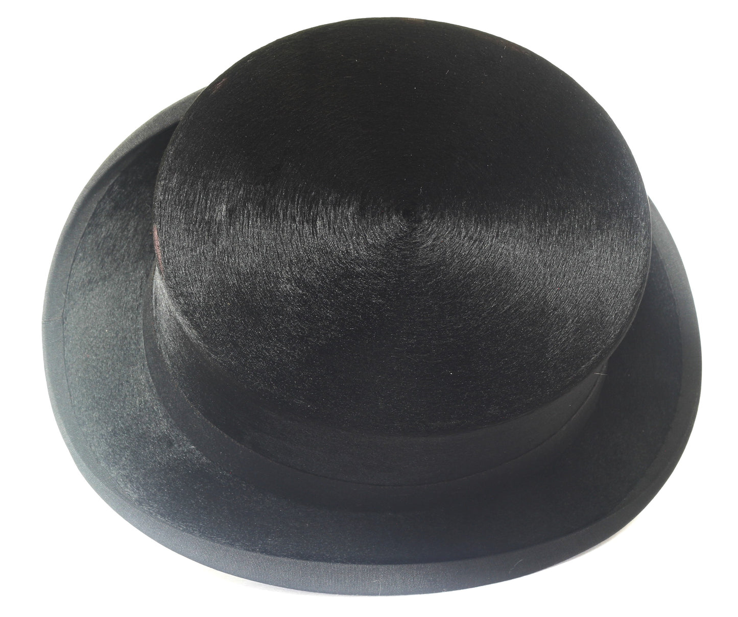 Vintage Silk Top Hat Size 7⅛-7¼ in Leather Hat Box - Tophat023