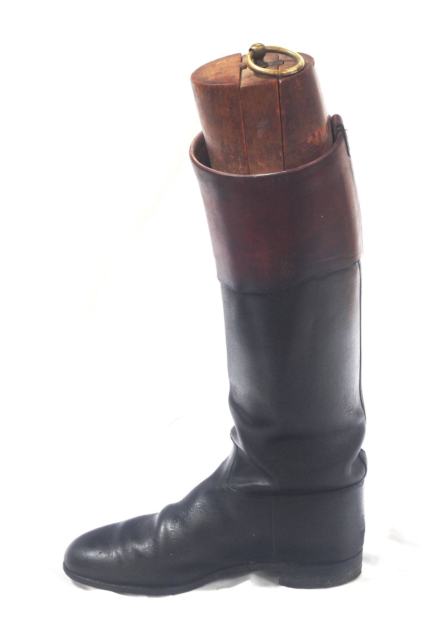 Vintage Leather Hunting Top Boots and Trees