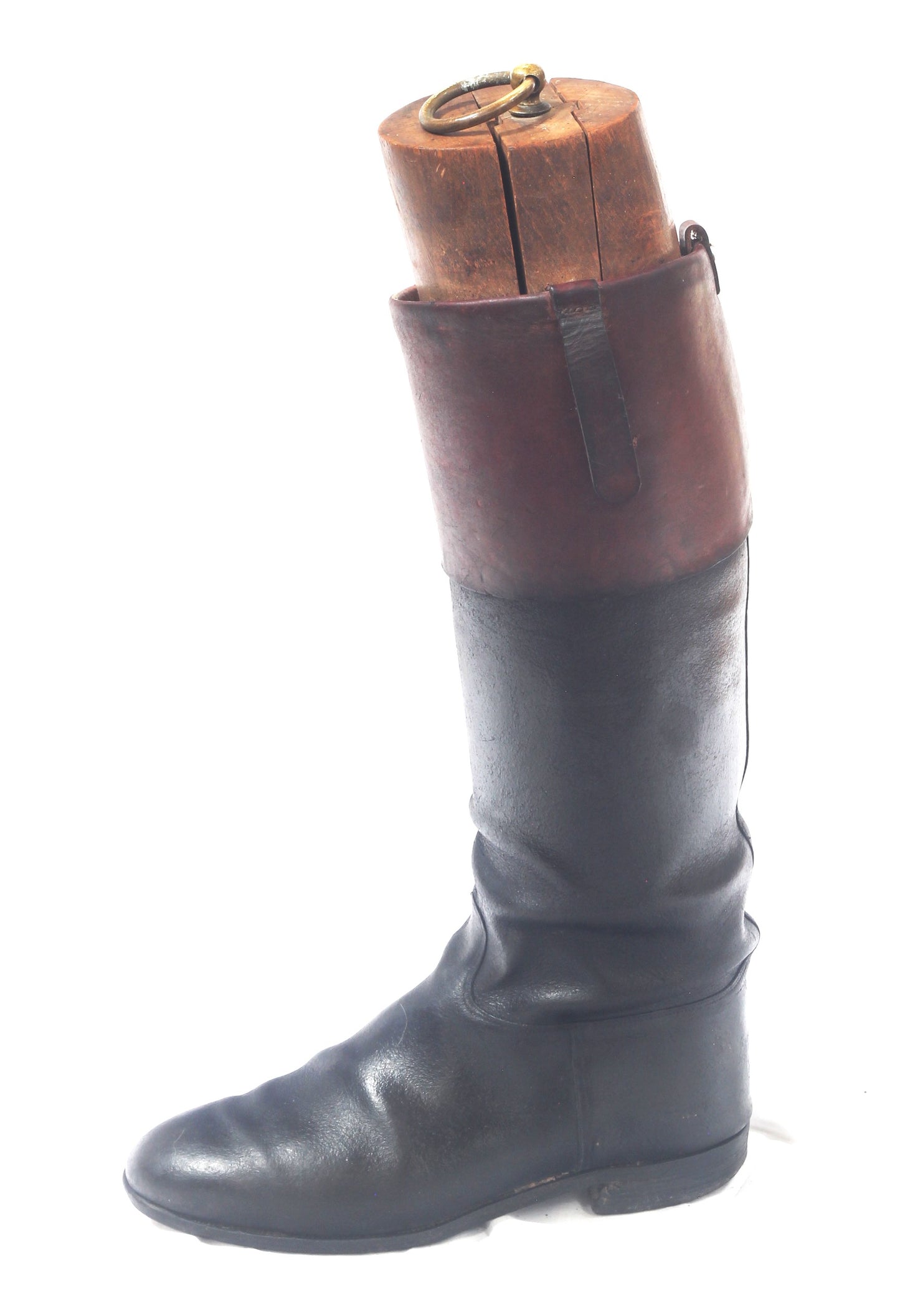 Vintage Leather Hunting Top Boots and Trees