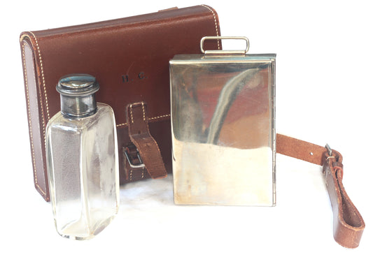 Saddle Canteen with Sandwich Tin & Flask