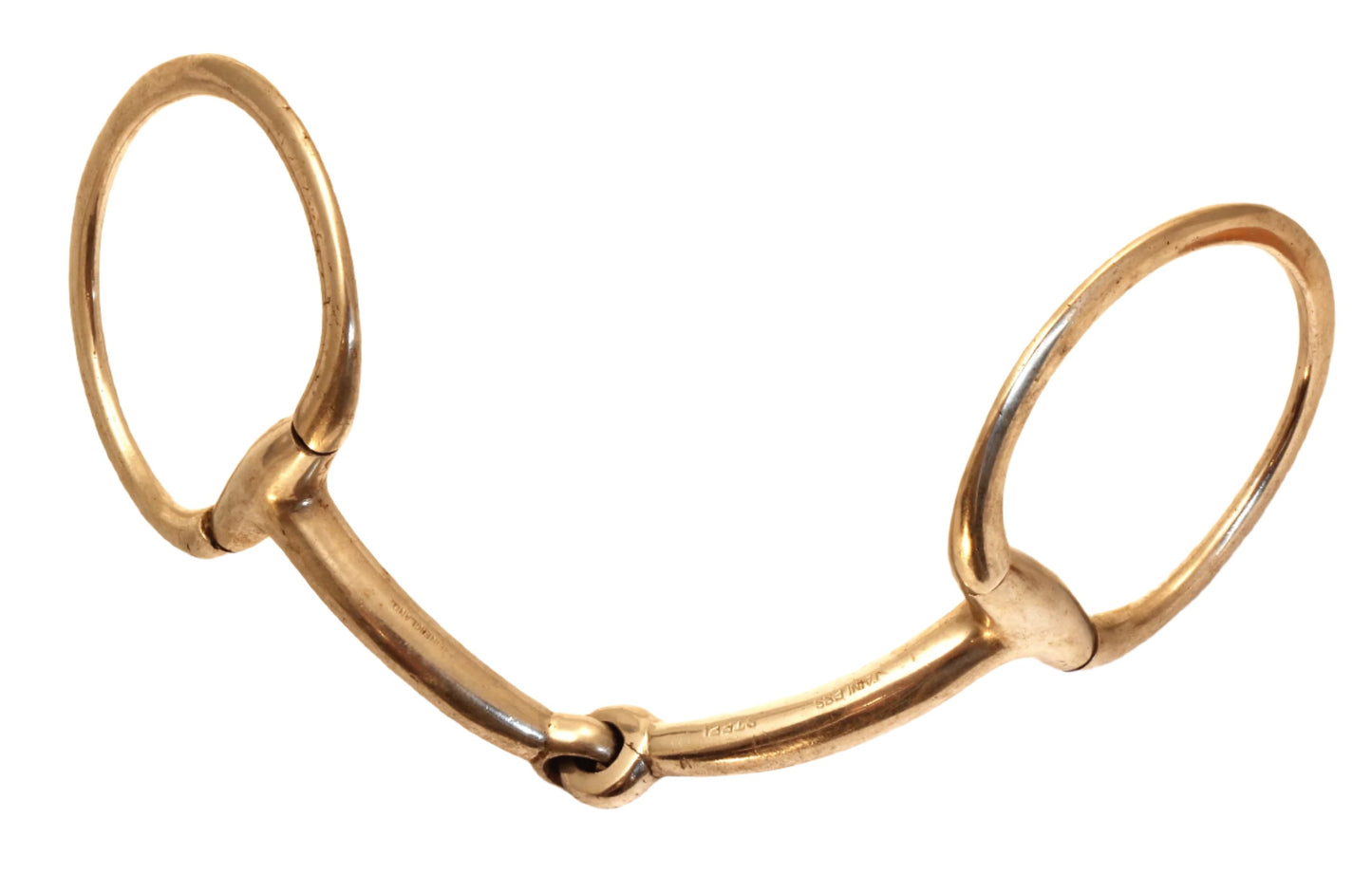 A Stainless Steel Jointed Eggbutt Snaffle