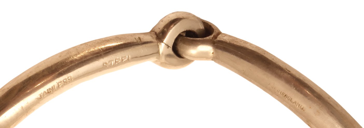 A Stainless Steel Jointed Eggbutt Snaffle