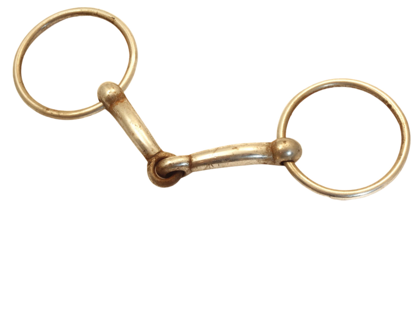 Antique Steel Loose Ring Snaffle or Bridoon Bit