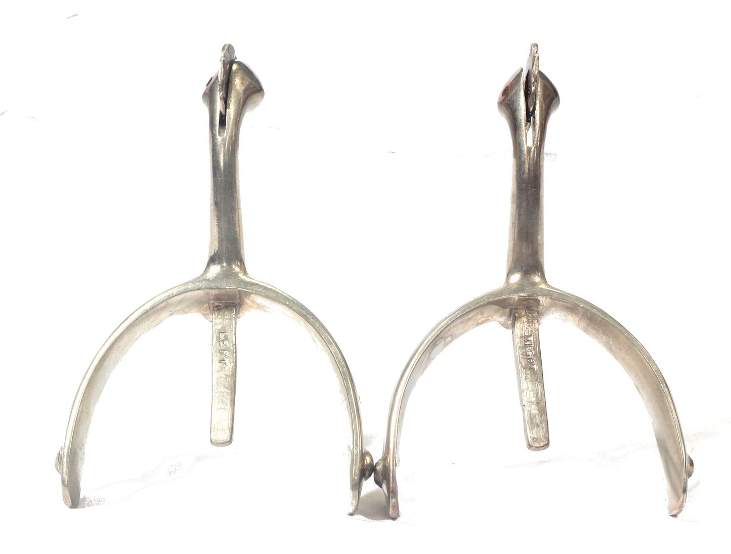 Pair of Moss Bros Swan Necked Mess Dress Box Spurs