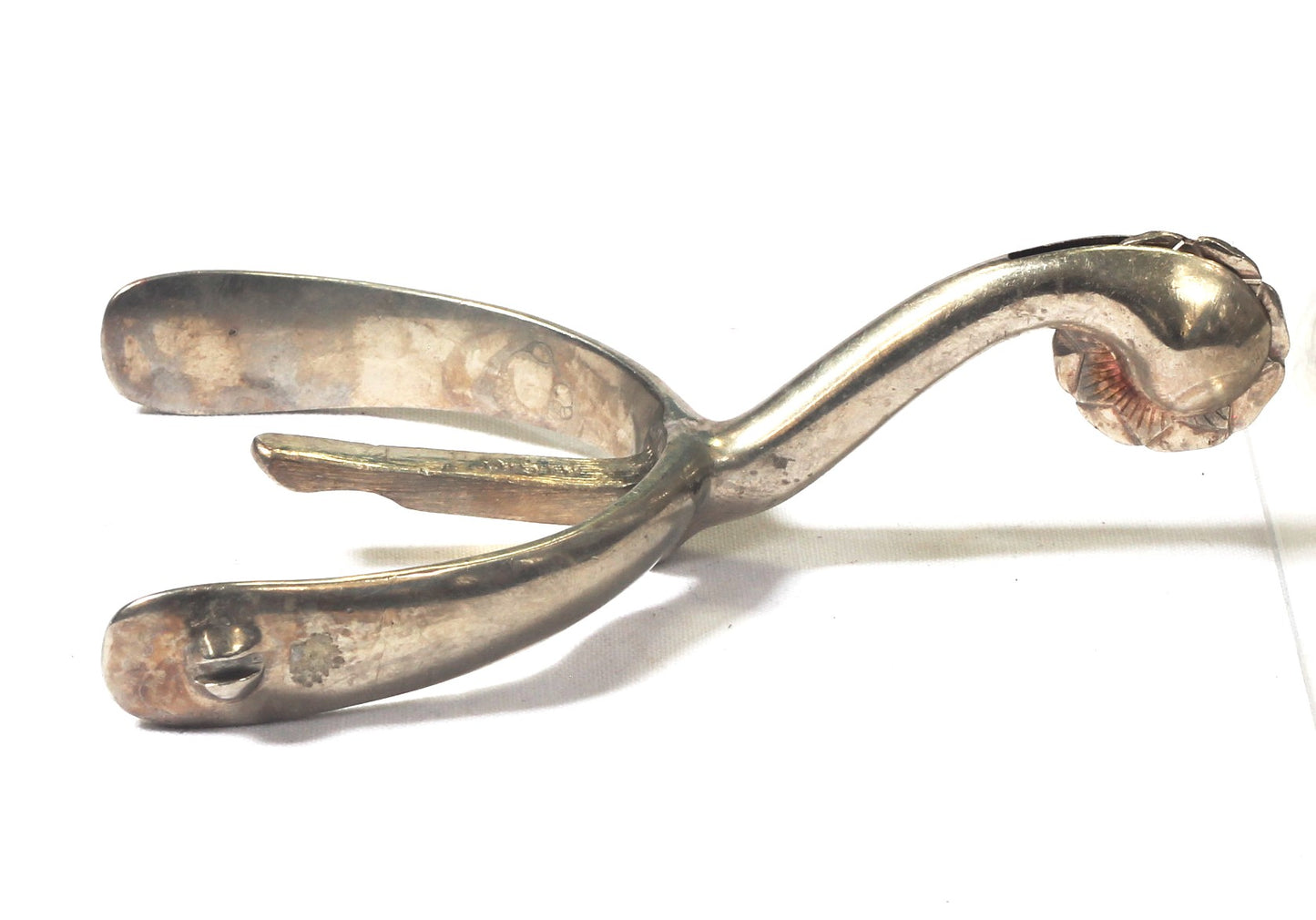 Pair of Moss Bros Swan Necked Mess Dress Box Spurs