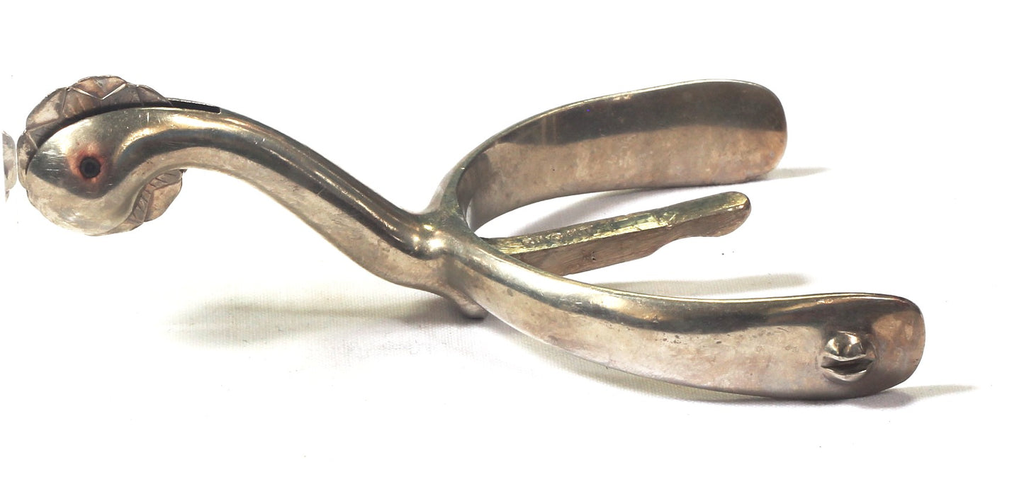 Pair of Moss Bros Swan Necked Mess Dress Box Spurs