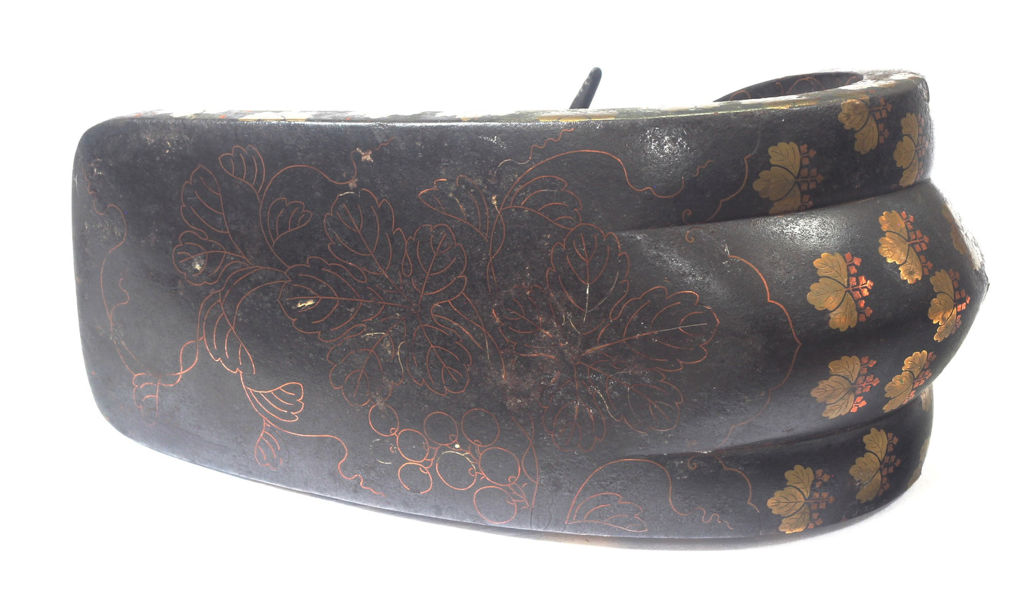 A Single Japanese Abumi or Stirrup Decorated with Blossom