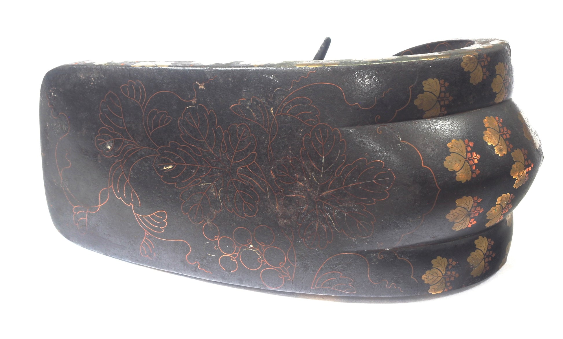 A Single Japanese Abumi or Stirrup Decorated with Blossom