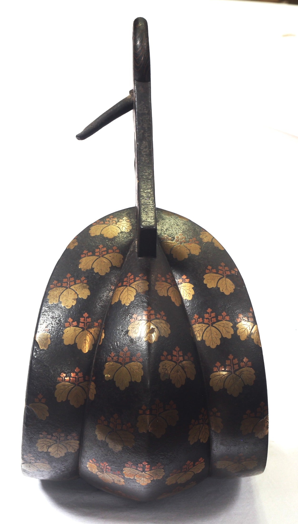 A Single Japanese Abumi or Stirrup Decorated with Blossom