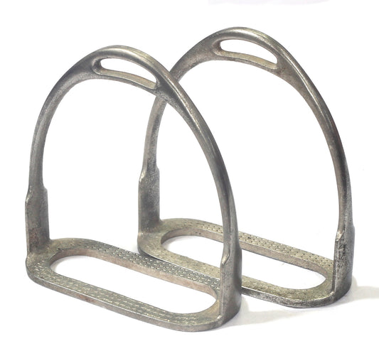 A Pair of Vintage Nickel Stirrups Made in Japan