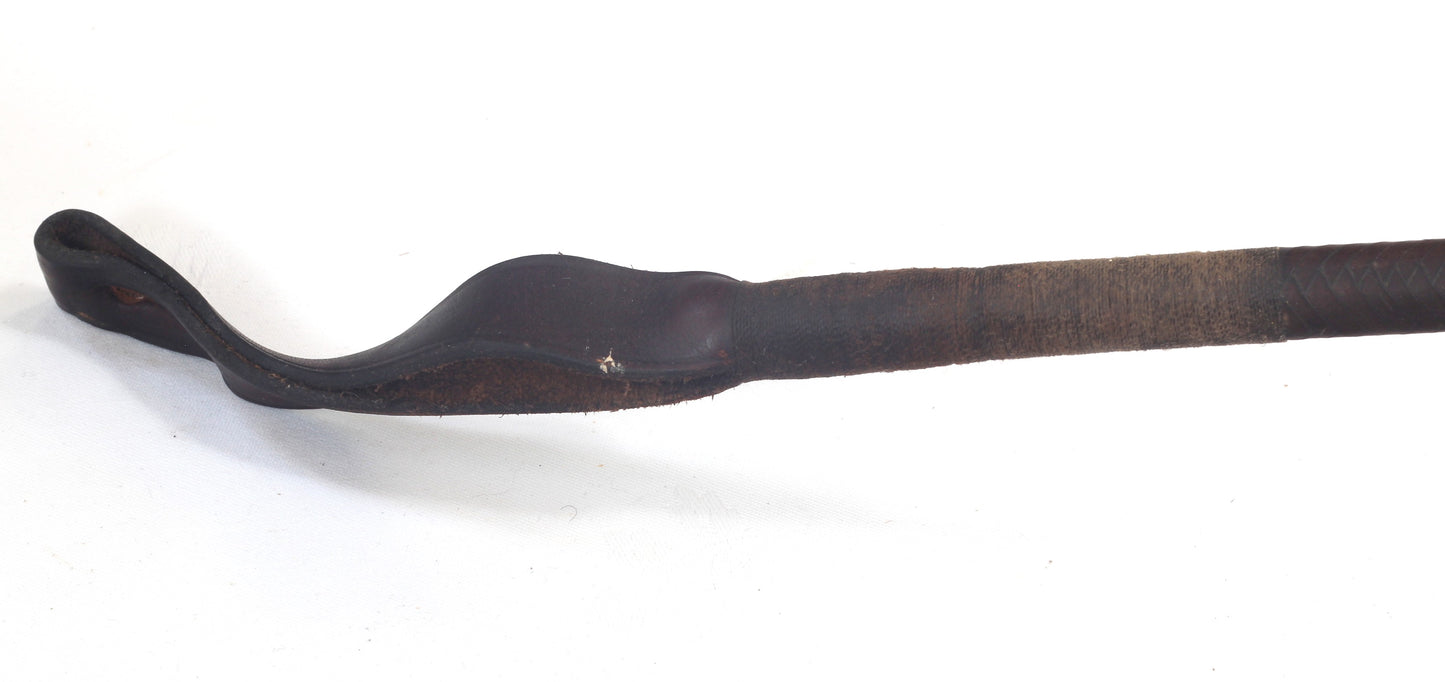 1937 Swaine Lady's or Youth's Leather Hunting Whip