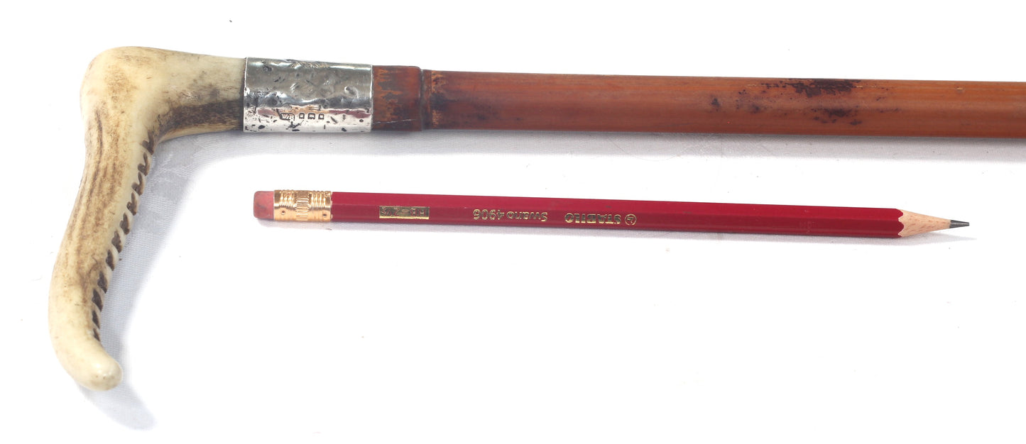 Antique 1922 Cane Hunting Whip or Crop