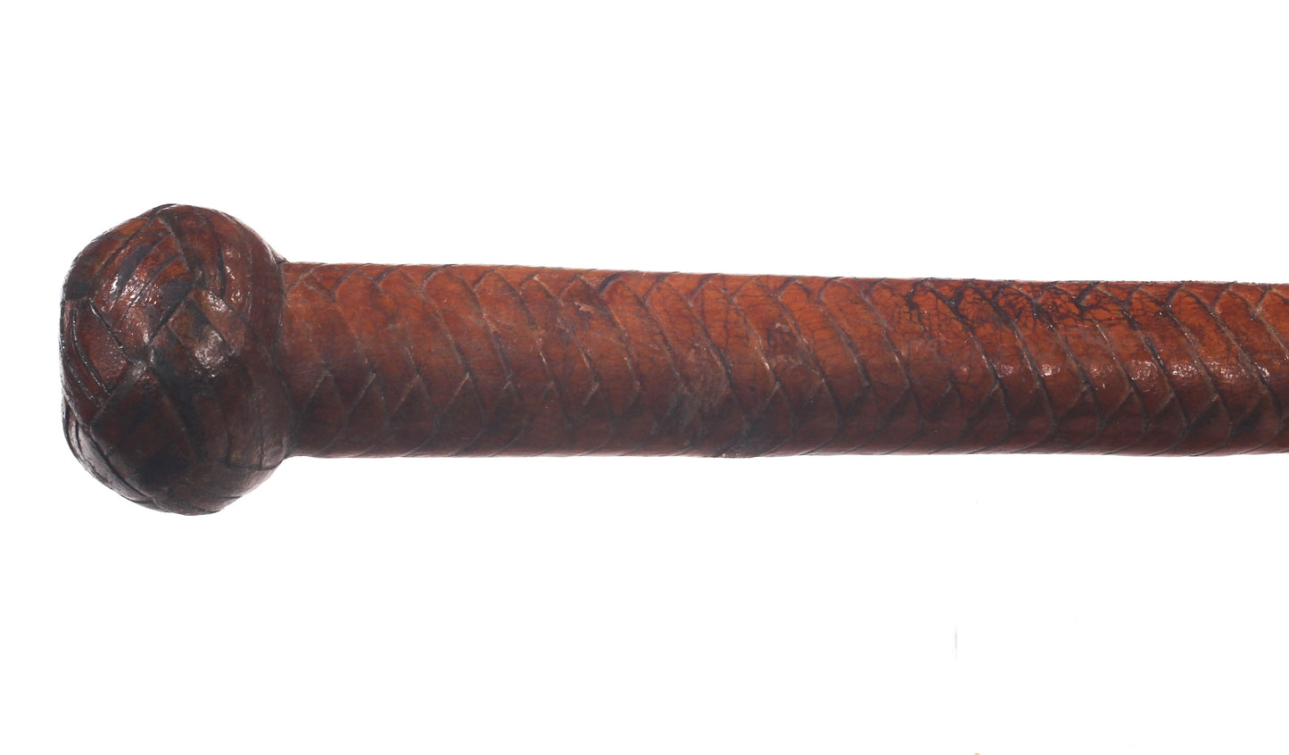 Vintage Braided Leather Stock Whip
