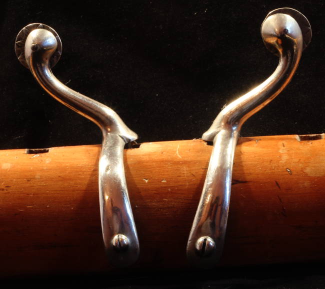 Pair of Swan Necked Box Spurs