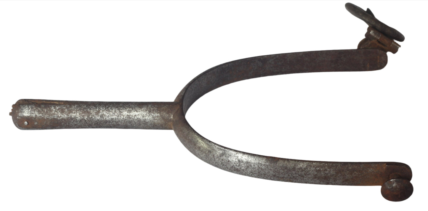 Pair of Antique Steel Spurs by Maxwell
