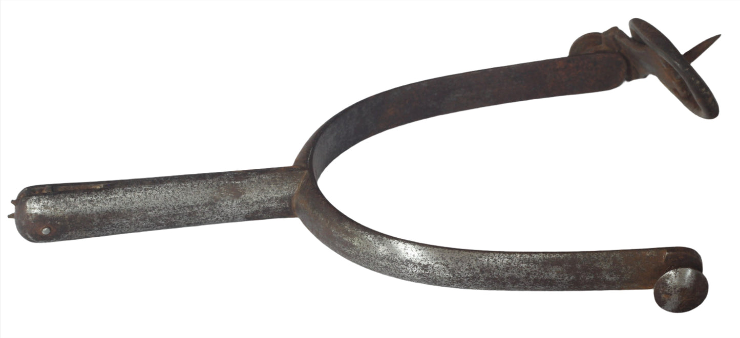 Pair of Antique Steel Spurs by Maxwell