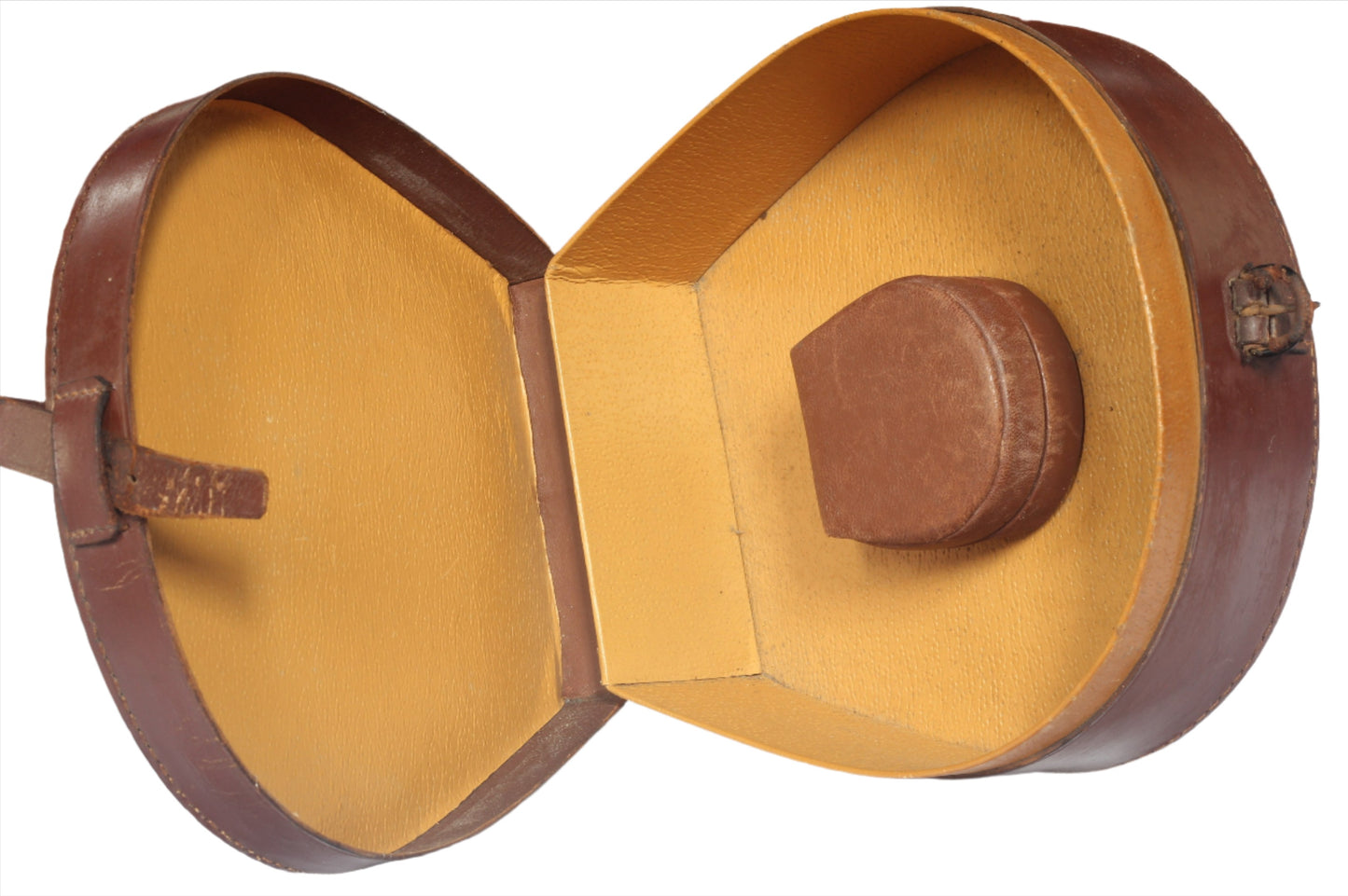 Vintage Leather Horseshoe Collar Box