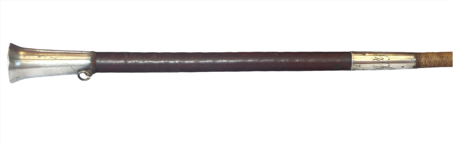 Vintage Sidesaddle or Park Whip with Silver Mounts