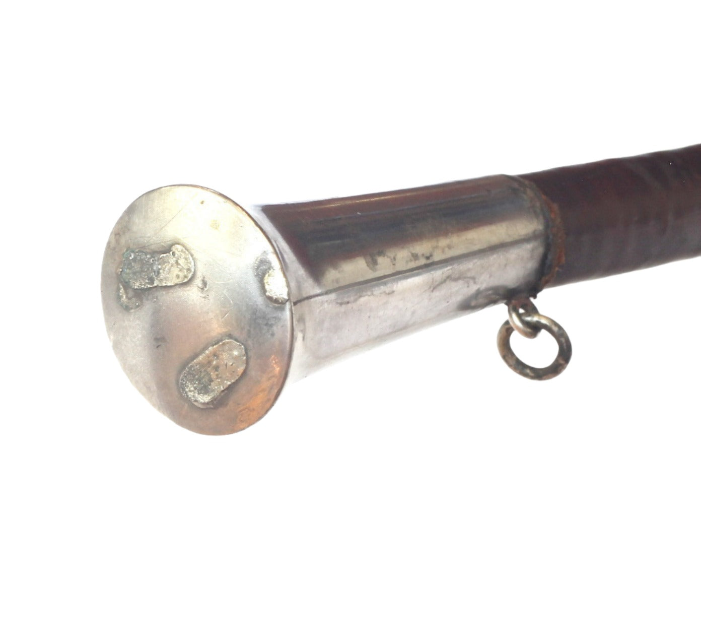 Vintage Sidesaddle or Park Whip with Silver Mounts