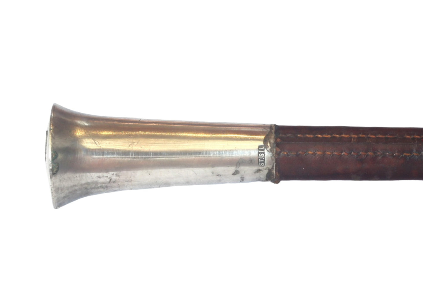 Vintage Sidesaddle or Park Whip with Silver Mounts