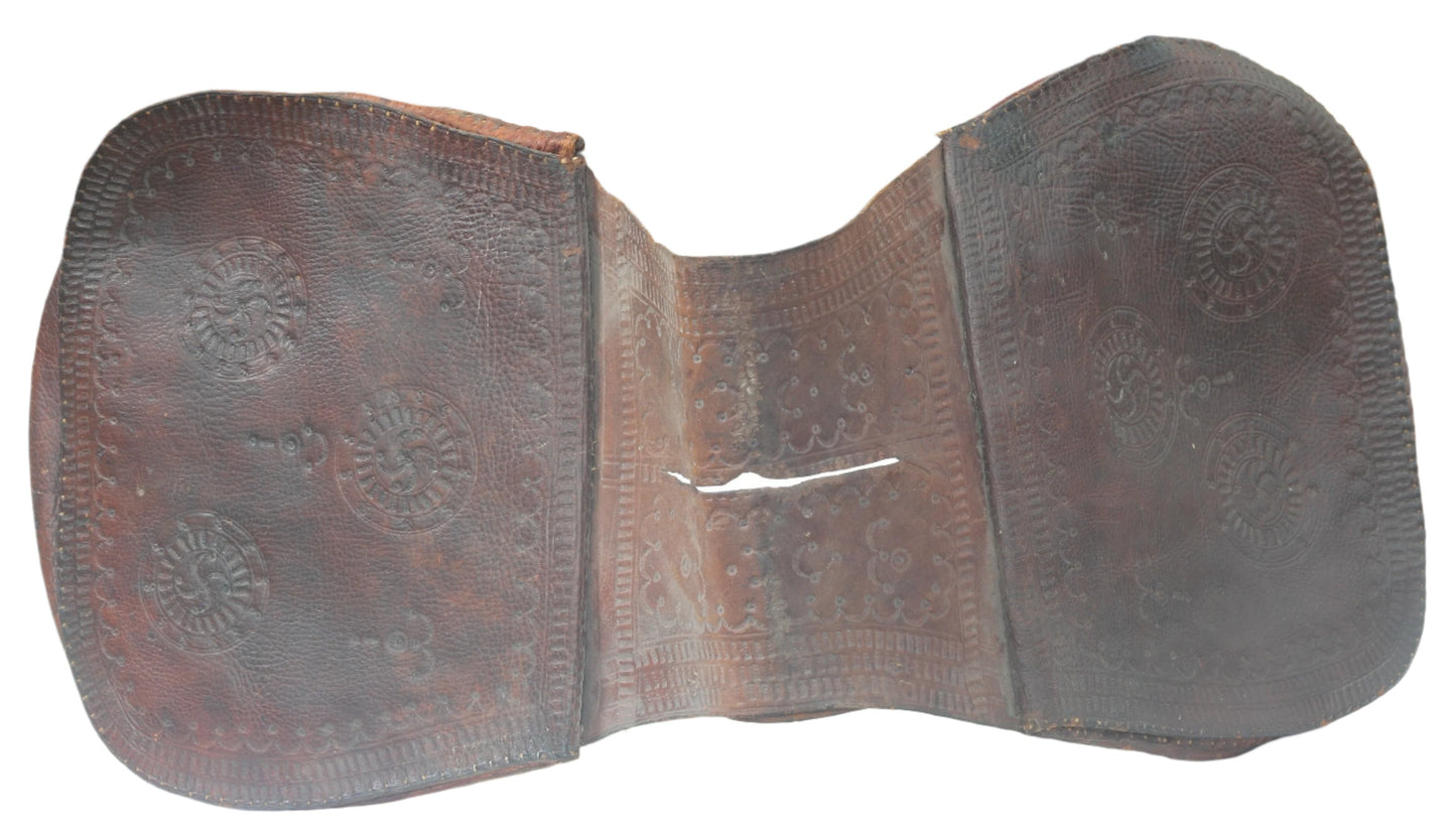 Circassian / Caucasian / Central Asian Decorated Leather Saddle Bags