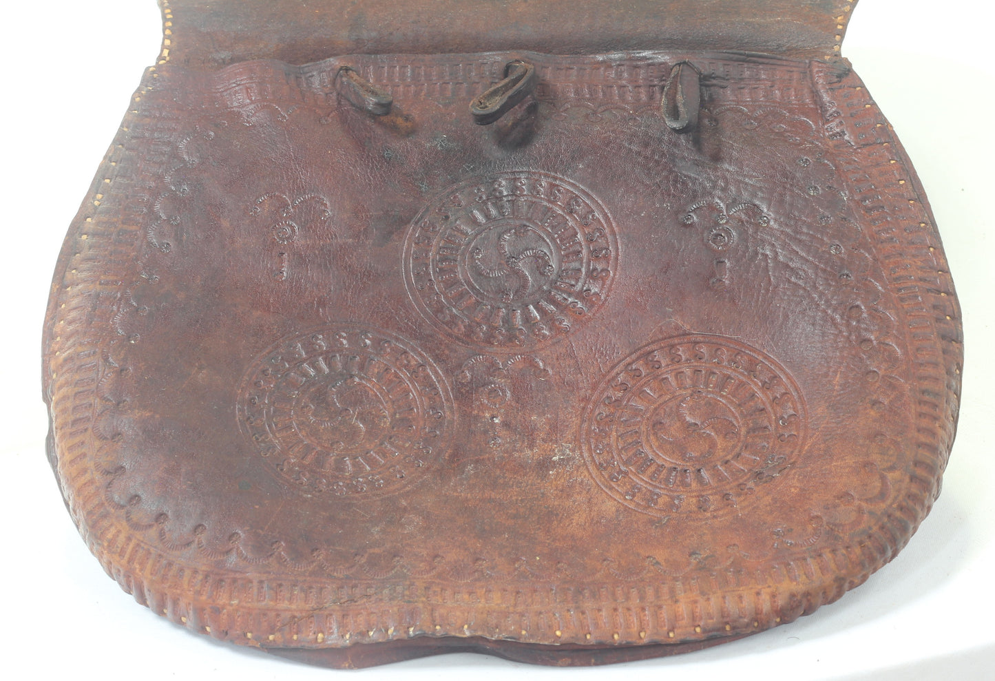 Circassian / Caucasian / Central Asian Decorated Leather Saddle Bags