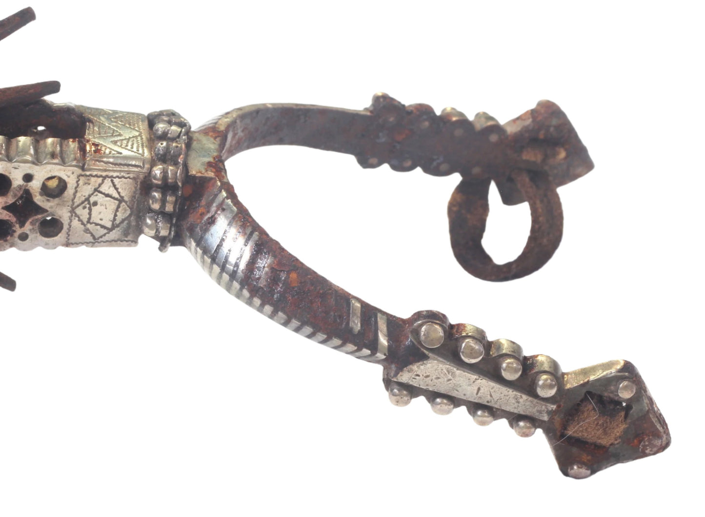 A Pair of Silver Decorated Chilean Huaso Spurs