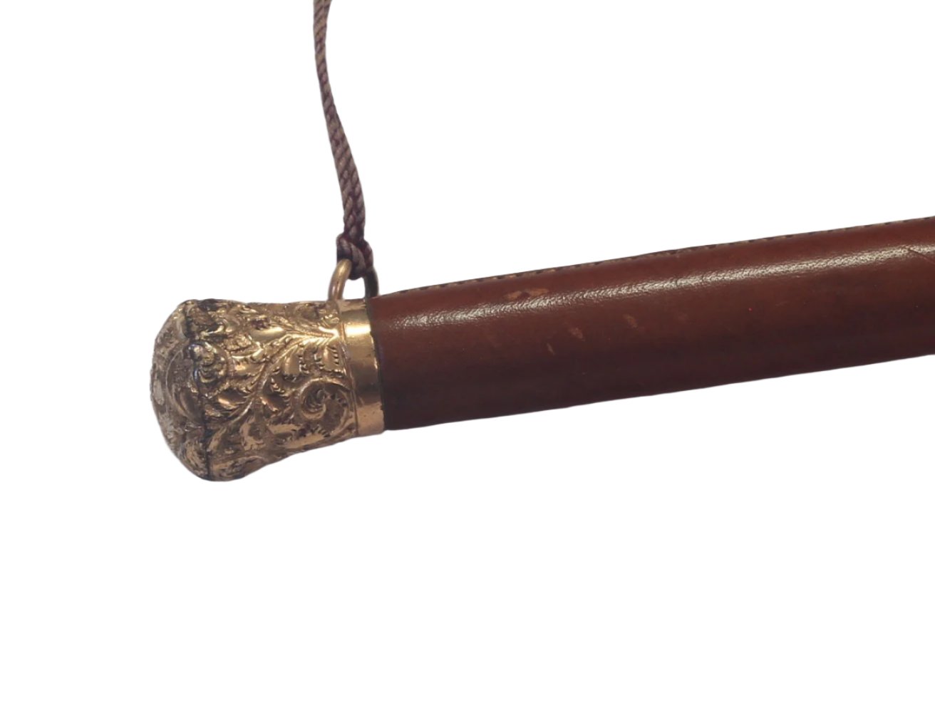 Victorian Ladies Sidesaddle Whip with Gilt Mounts