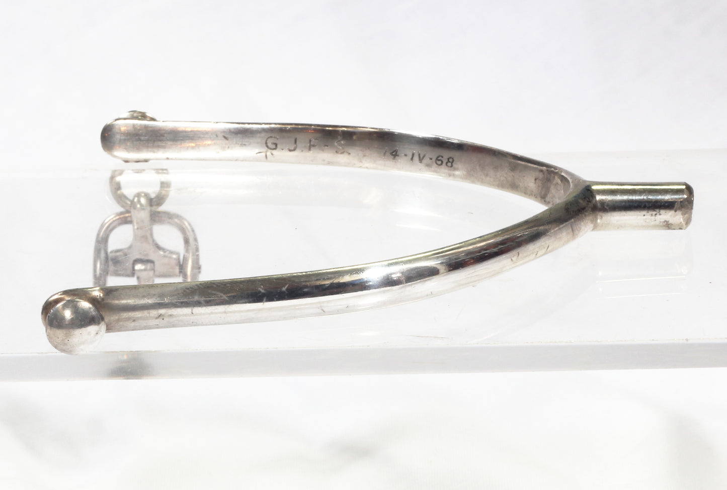 Pair of 1927 Hallmarked Silver Prince of Wales Spurs