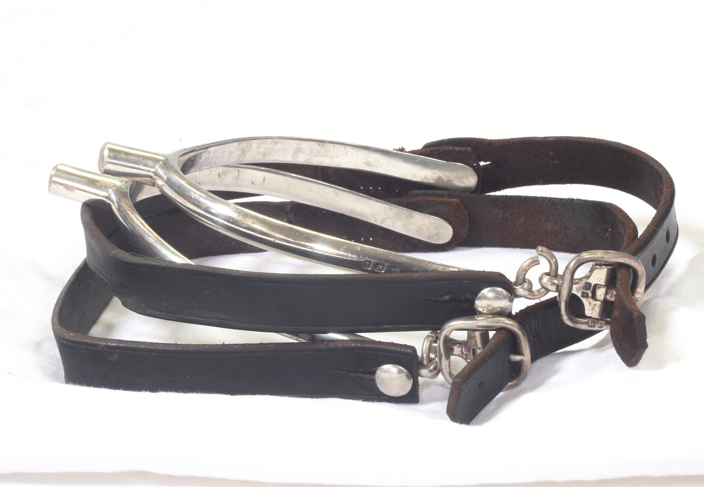 Pair of 1927 Hallmarked Silver Prince of Wales Spurs