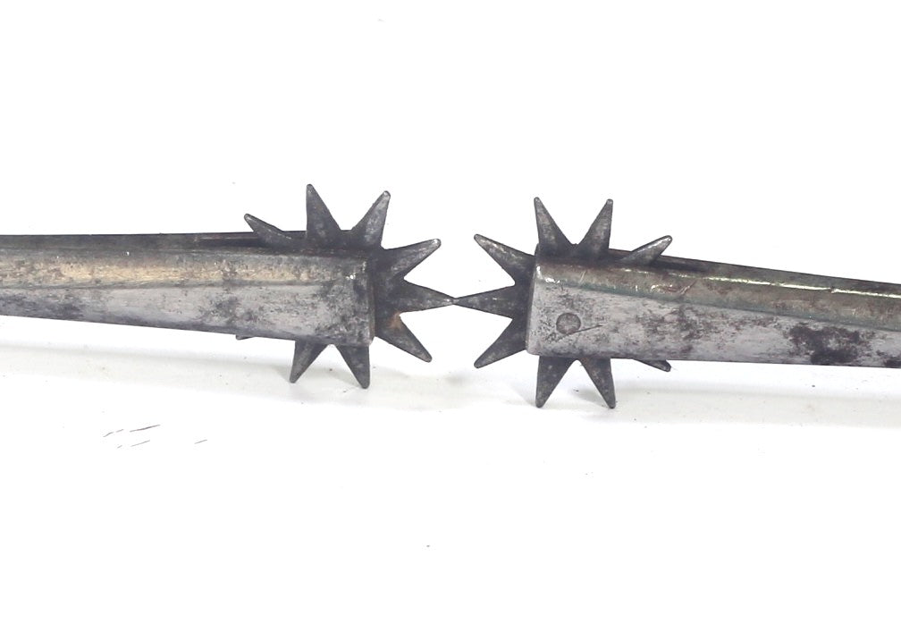 Pair of 19th Century Robinson Steel Pocket Box Spurs