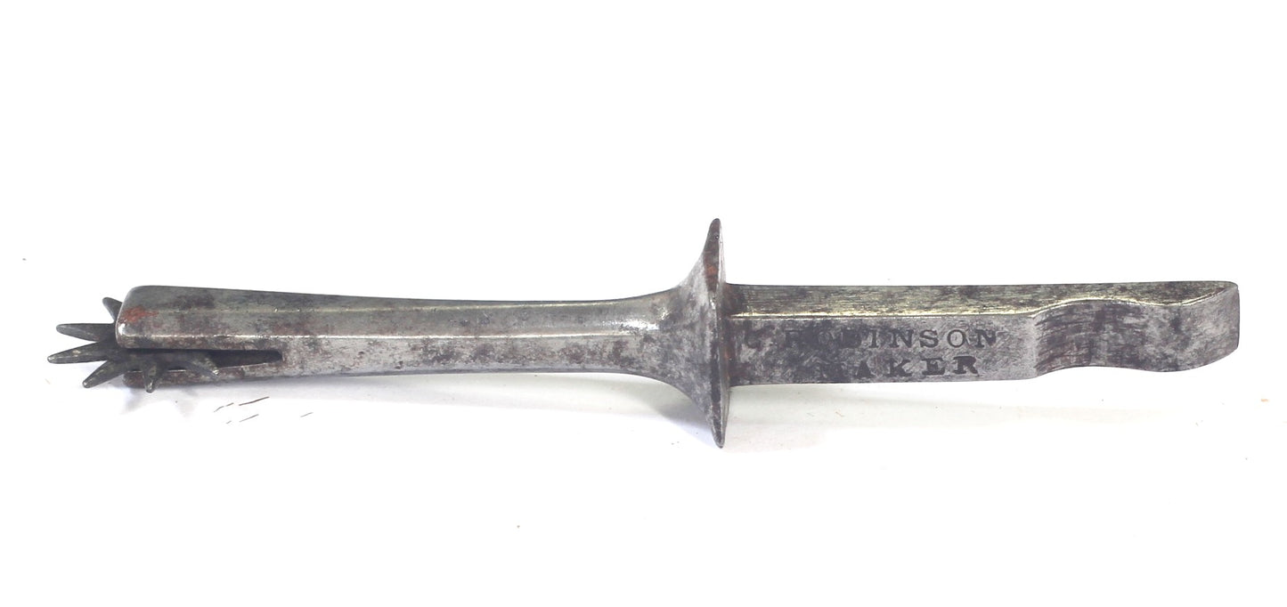 Pair of 19th Century Robinson Steel Pocket Box Spurs