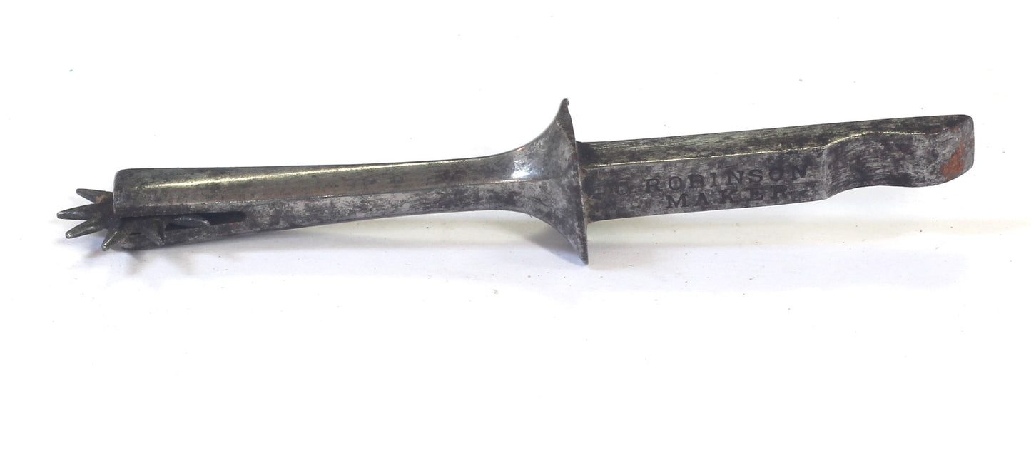 Pair of 19th Century Robinson Steel Pocket Box Spurs