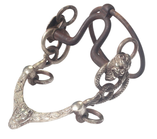 A Gaucho Ring Bit with Lion & Snake by Germano Berg