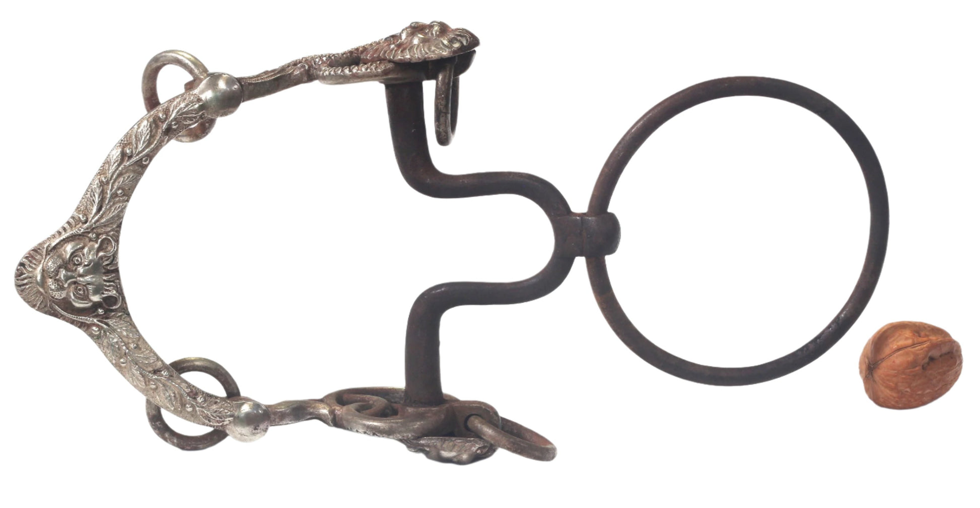 A Gaucho Ring Bit with Lion & Snake by Germano Berg