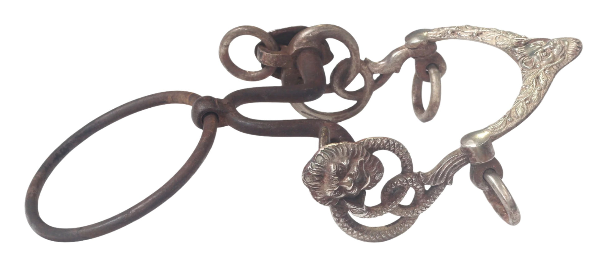 A Gaucho Ring Bit with Lion & Snake by Germano Berg