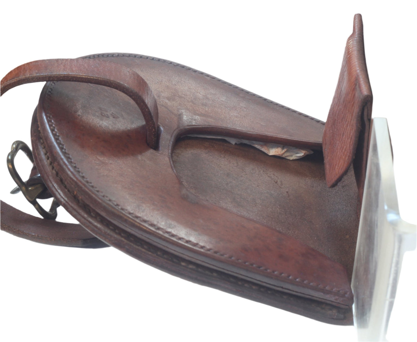 WWII British Military Spare Horseshoe Case with Sword Frog