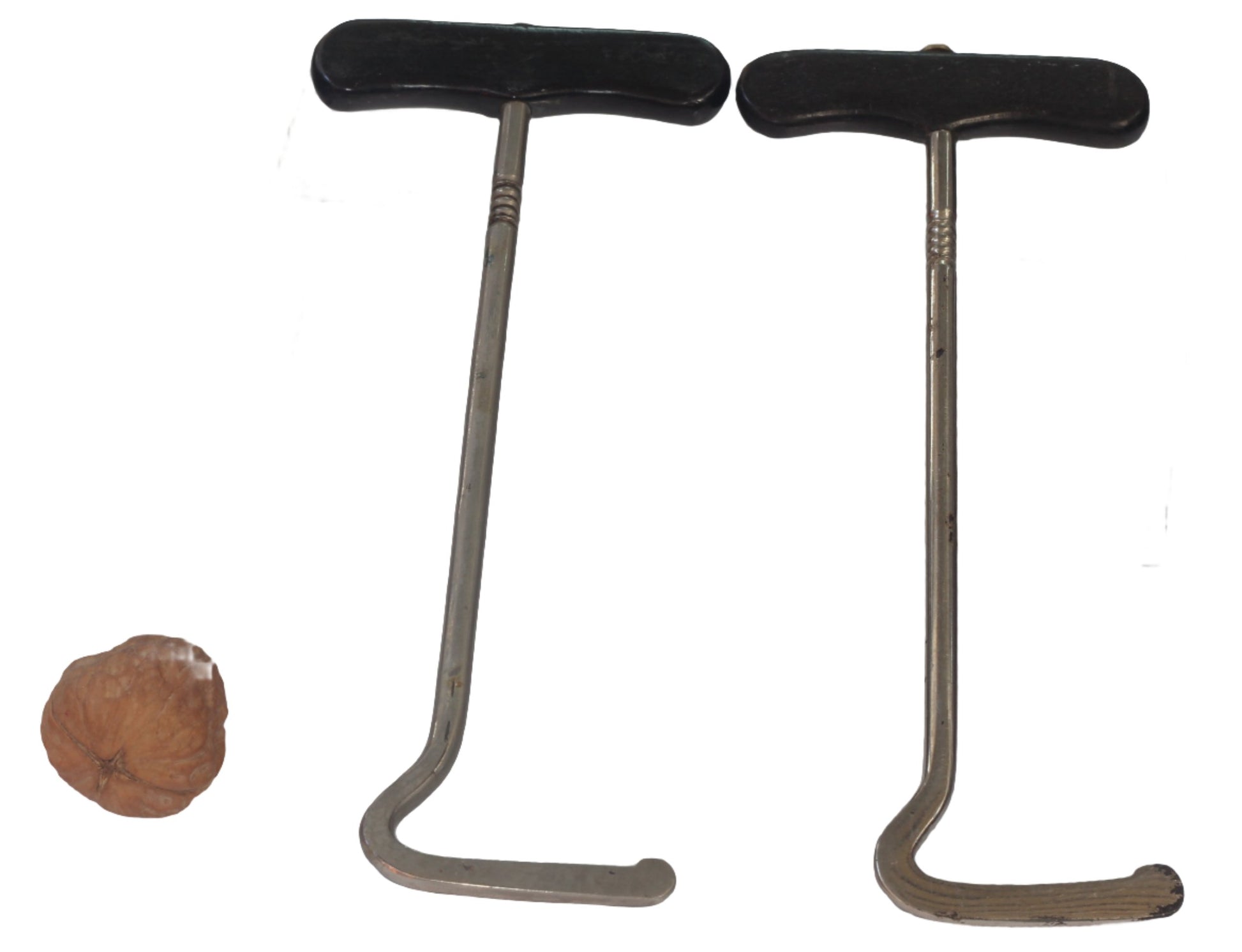 Vintage Ebony Handled Boot Pulls or Hooks